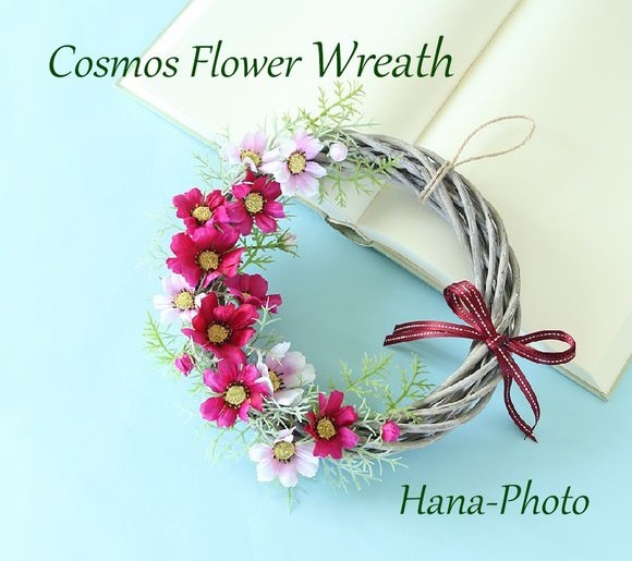 Hana-Photo コスモスの可憐なリース